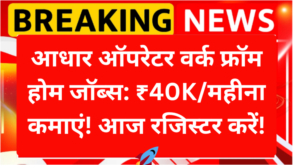 Aadhaar Operator job