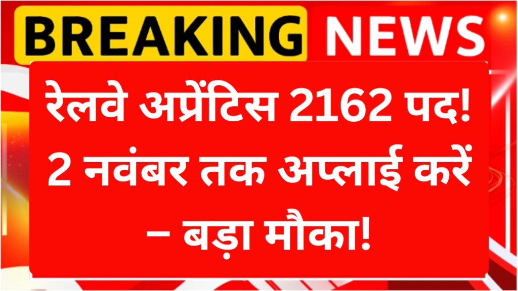 RRC NWR Apprentice Bharti 2025